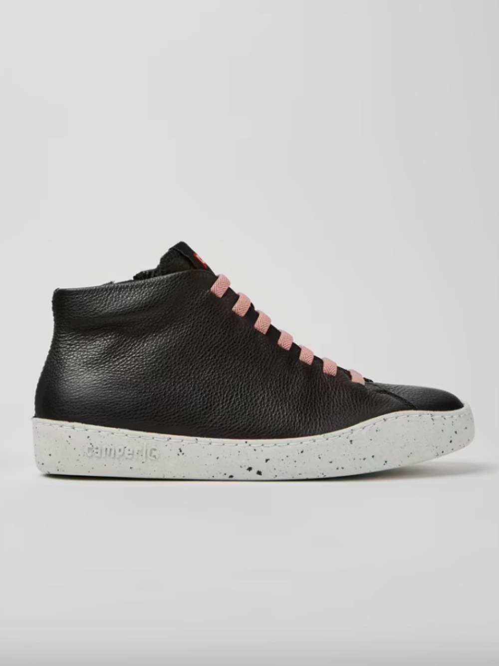 CAMPER PEU LEATHER SNEAKERS BLACK PINK